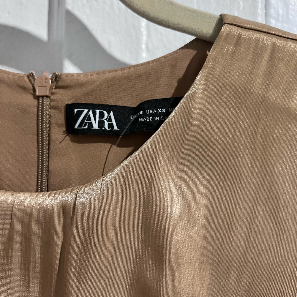 Zara camel dress size xs - Picture 2 of 4